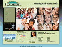 Tablet Screenshot of bellafamilydental.com